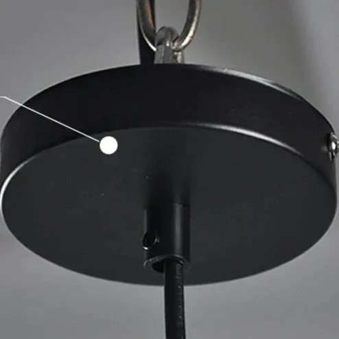 Northern European and American Style Rural Retro Industrial Bar Light Bulb Restaurant Small Black Skirt Chandelier