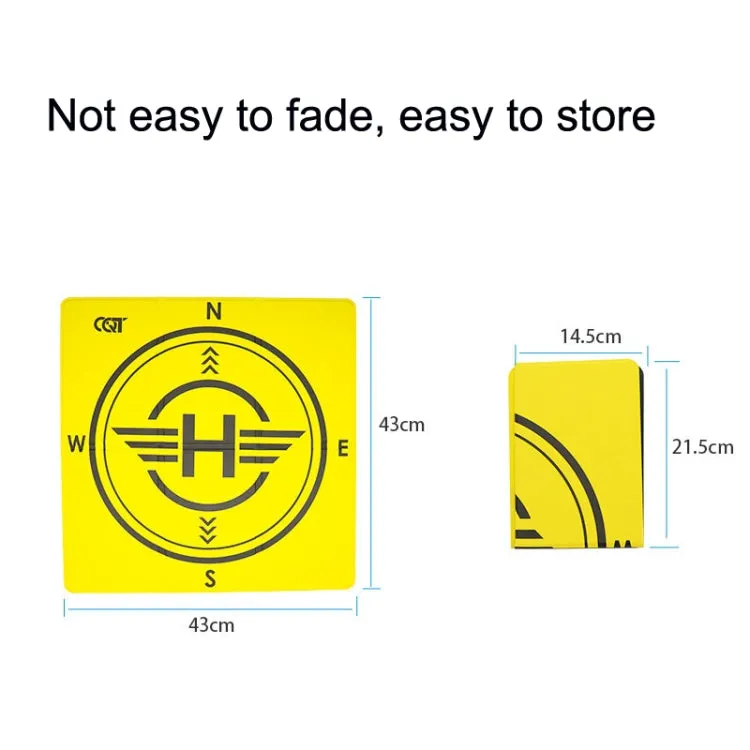 Outdoor Aerial Photography Double-sided Landing Pad For DJI Mavic 3 / Air 2 / Air 2S(Yellow   Black)