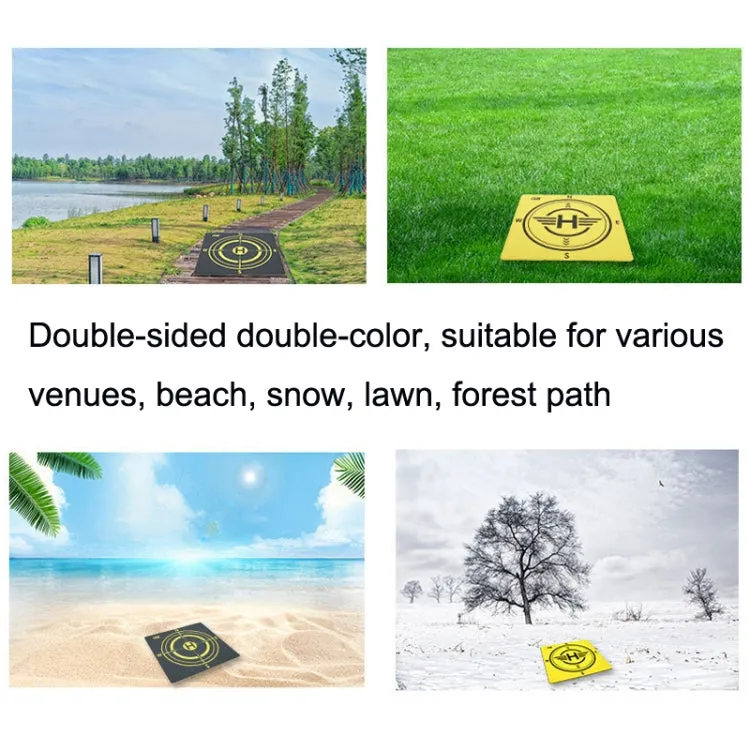 Outdoor Aerial Photography Double-sided Landing Pad For DJI Mavic 3 / Air 2 / Air 2S(Yellow   Black)