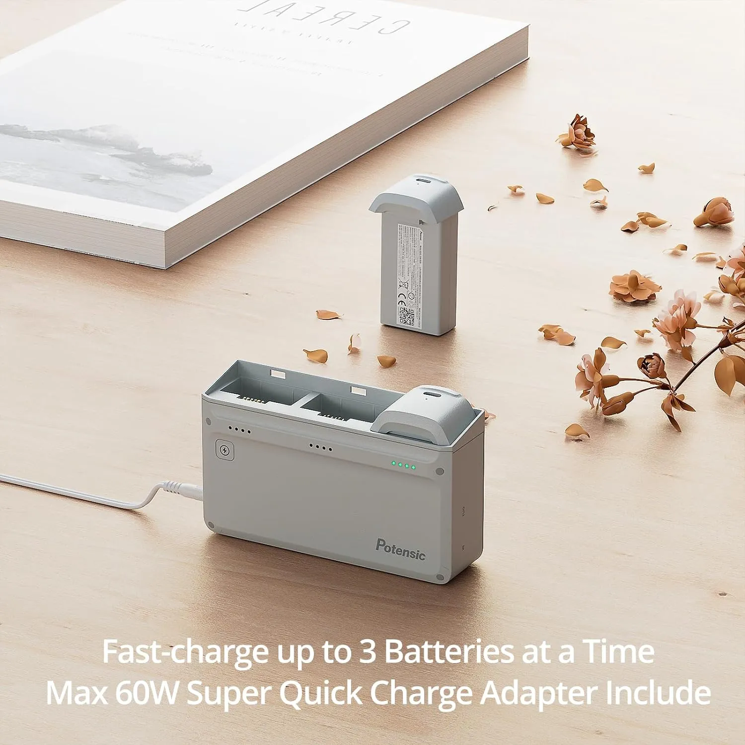 Parallel Charging Hub for ATOM Drone, 60W Quick Charging