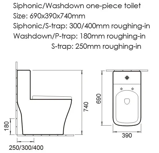 Private Collection Elegant Luxury Gold Pattern Designer Black  and White Ceramic Nano Glaze Siphonic S-Trap Super Swirling Toilet