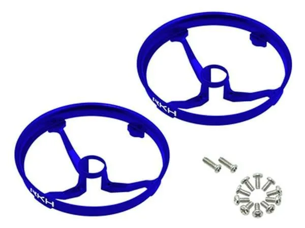 Rakon CNC AL Propeller Guards (Blue) - Blade Inductrix