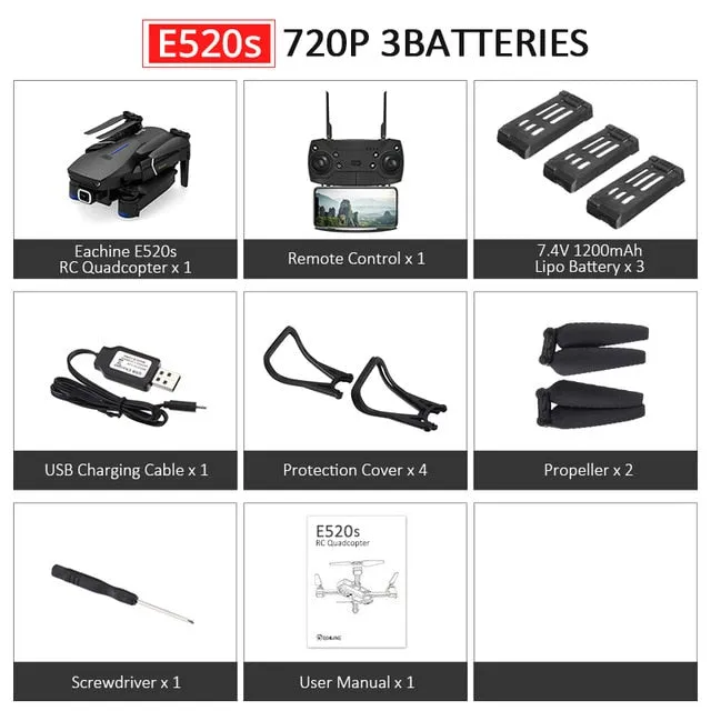 RC Drone With 4K/1080P HD Wide Angle Camera