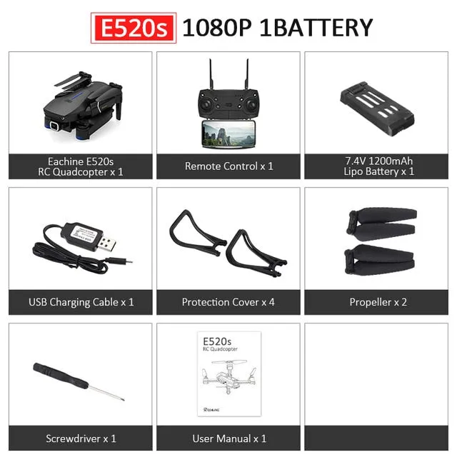 RC Drone With 4K/1080P HD Wide Angle Camera