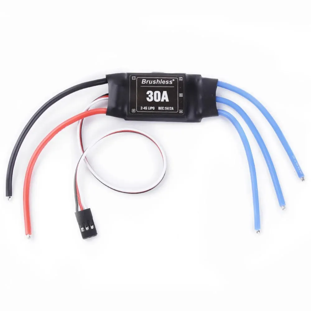 ReadytoSky 30A 2-4S ESC Speed Controller With 5V / 2A BEC for Brushless Motor RC Airplane