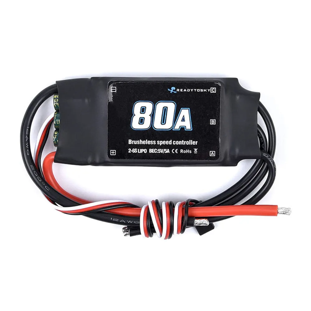 Readytosky 80A 2-6S With 5V/5A BEC Brushless ESC Speed Controller for RC Drone