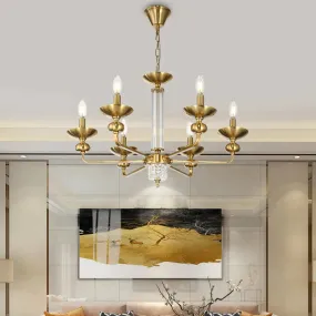 Retro Bedroom Dining Room Glass Dining Chandelier