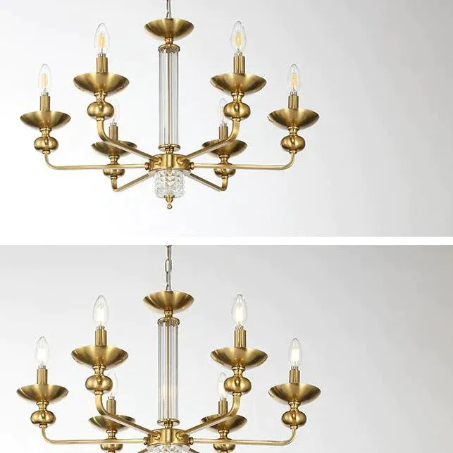 Retro Bedroom Dining Room Glass Dining Chandelier