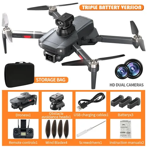 S179 RC Dron Brushless Obstacle Avoidance Drone 4K HD Camera RC