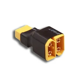 SafeConnect XT-60 Connector Harness for Parallel Connection Battery Adapter Lead (2M-1F)