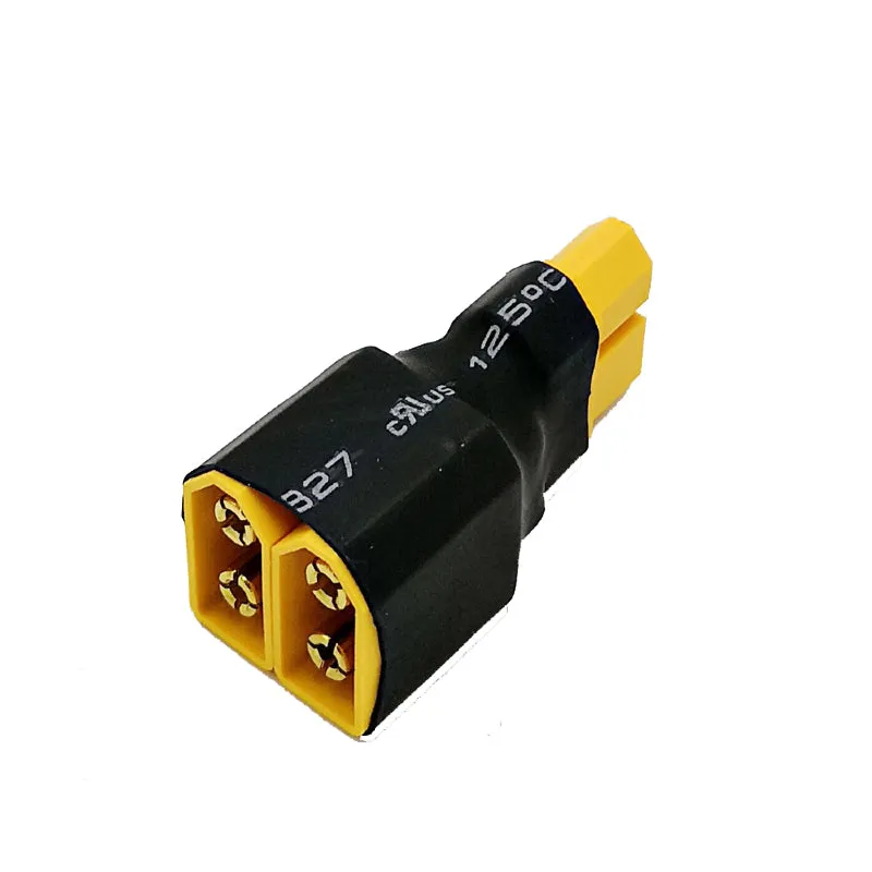 SafeConnect XT-60 Connector Harness for Parallel Connection Battery Adapter Lead (2M-1F)