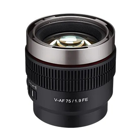 Samyang V-af 75mm T1.9 Fecine Lens