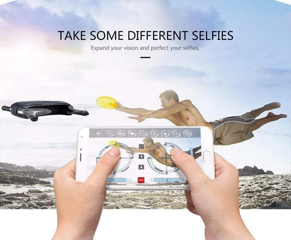 Selfie Elfie Foldable FPV Image Transmission Mini RC Quadcopter