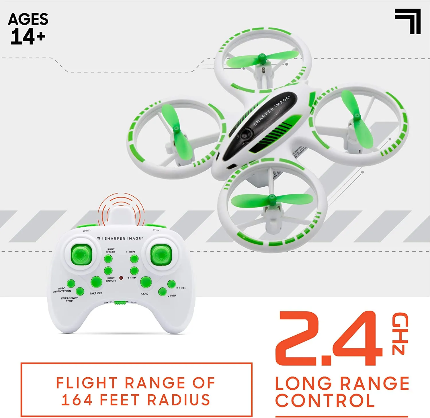 Sharper Image RC Glow Stunt Drone