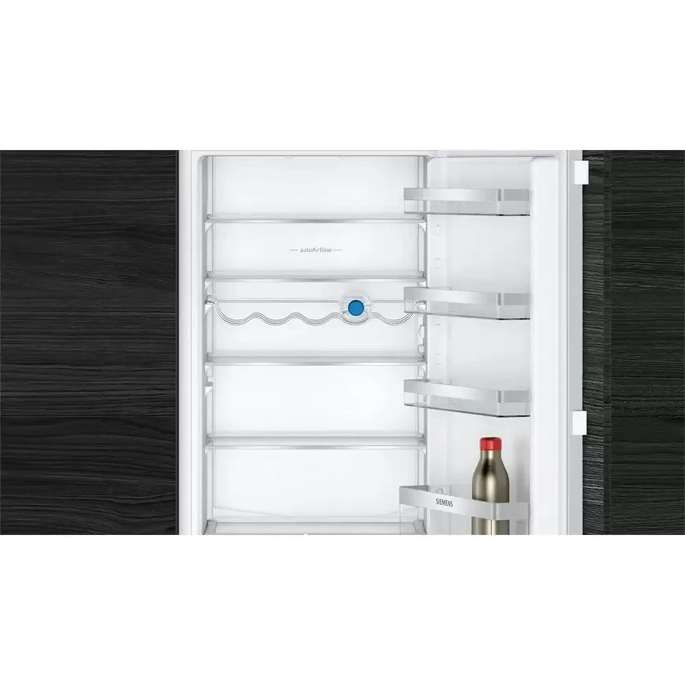 Siemens KI87VVFE0G iQ300 Built-In Fridge Freezer with Freezer at Bottom, 70/30 Split, Flat Hinge - 54.1cm Wide
