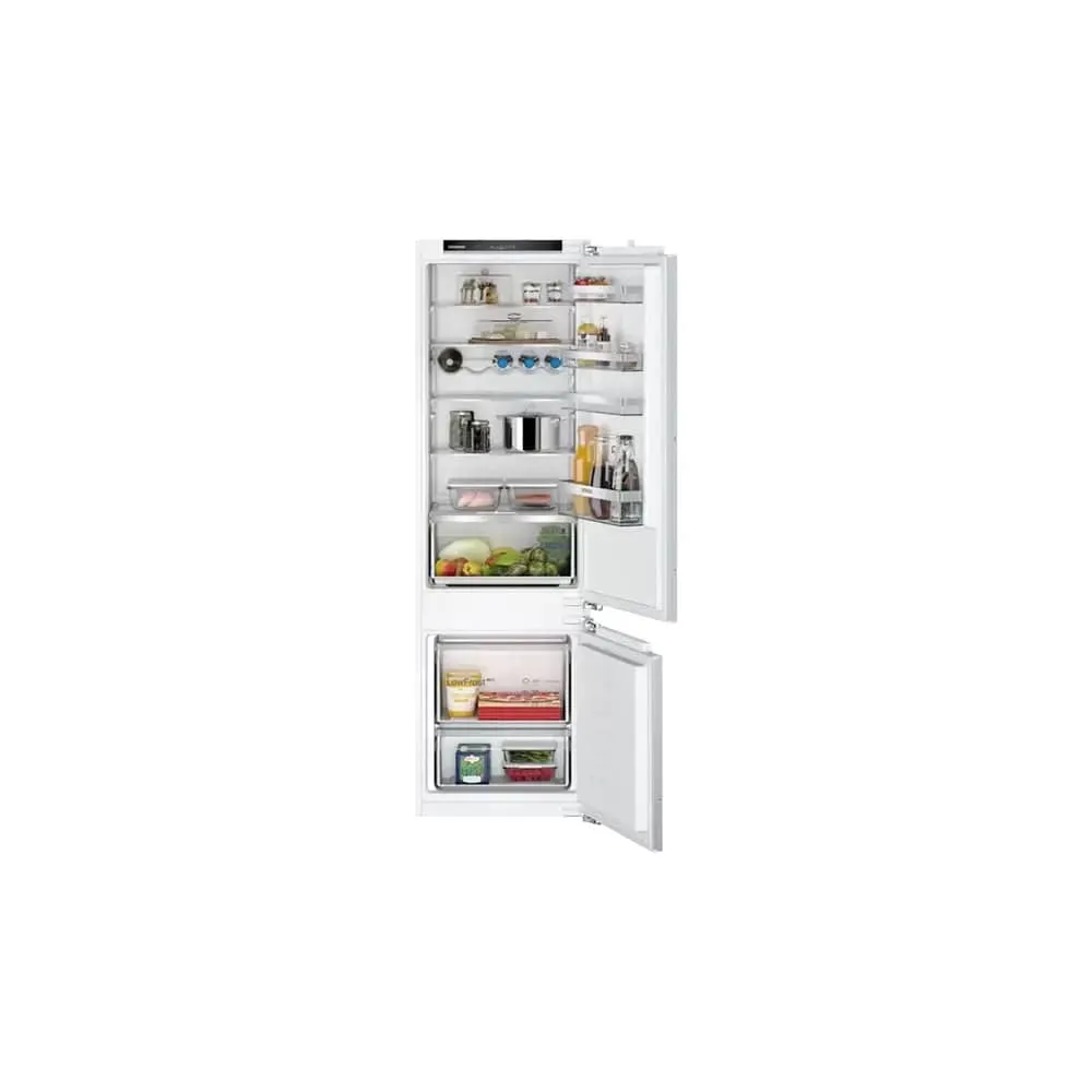 Siemens KI87VVFE0G iQ300 Built-In Fridge Freezer with Freezer at Bottom, 70/30 Split, Flat Hinge - 54.1cm Wide