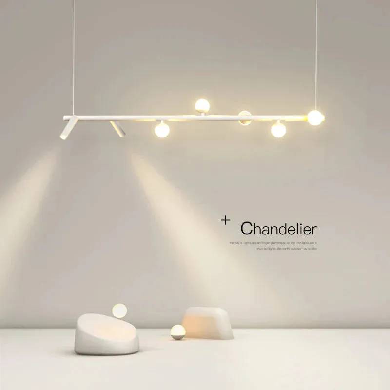 Simple Chandelier Led Dining Room Lamp Modern Nordic Living Room Lamp Studio Designer Dining Room Bar Lamp