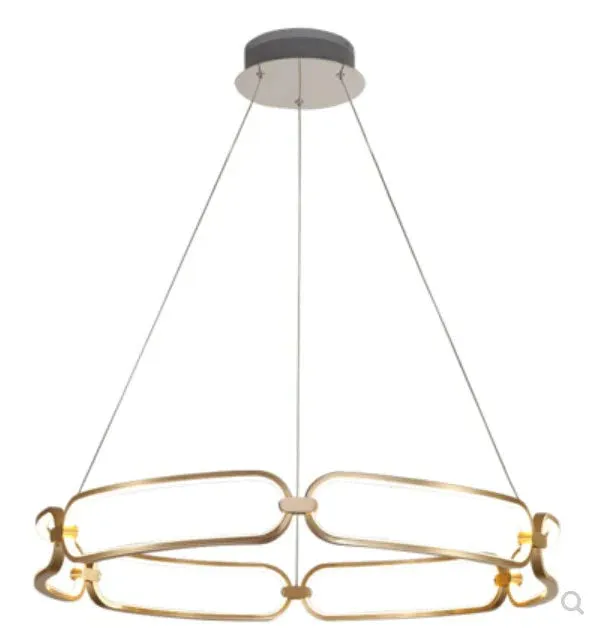 Simple Luxury Villa Stairs Multi-head Living Room Dining Room Ring Atmosphere Chandelier Bedroom Lamps