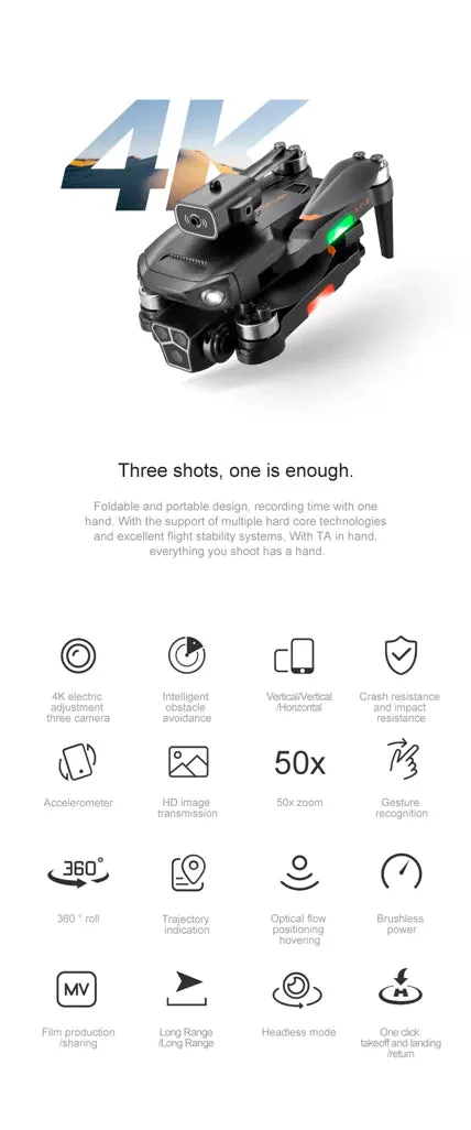 Skypix M1S Mini 4K Drone