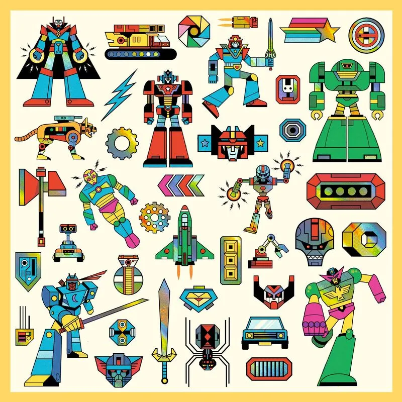 Stickers - Robot 160 stickers