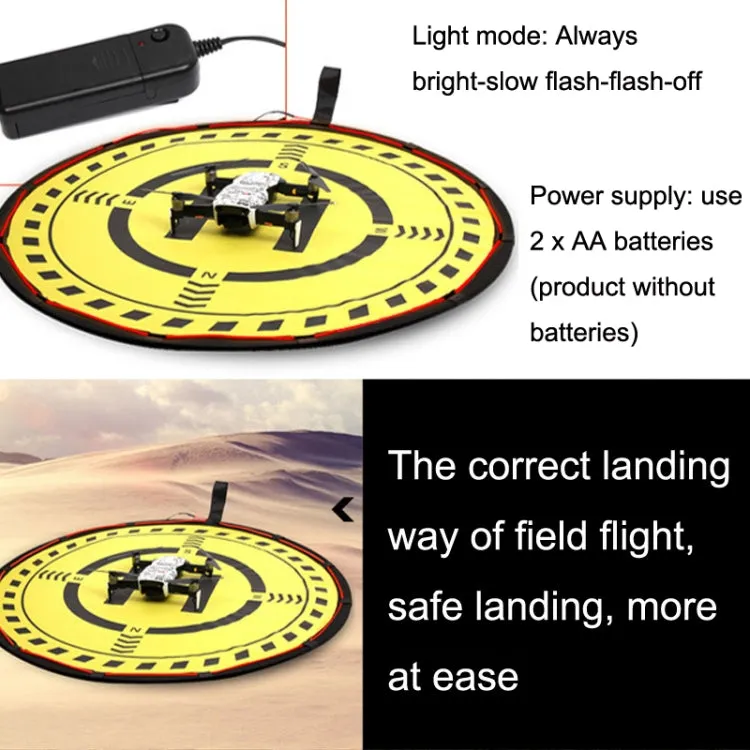 Sunnylife DJI-TJP07 For DJI Avata / Mini 3 Pro / Mavic 3 / Mini SE 70cm Adjust Luminous Night Light Apron(Yellow Black)