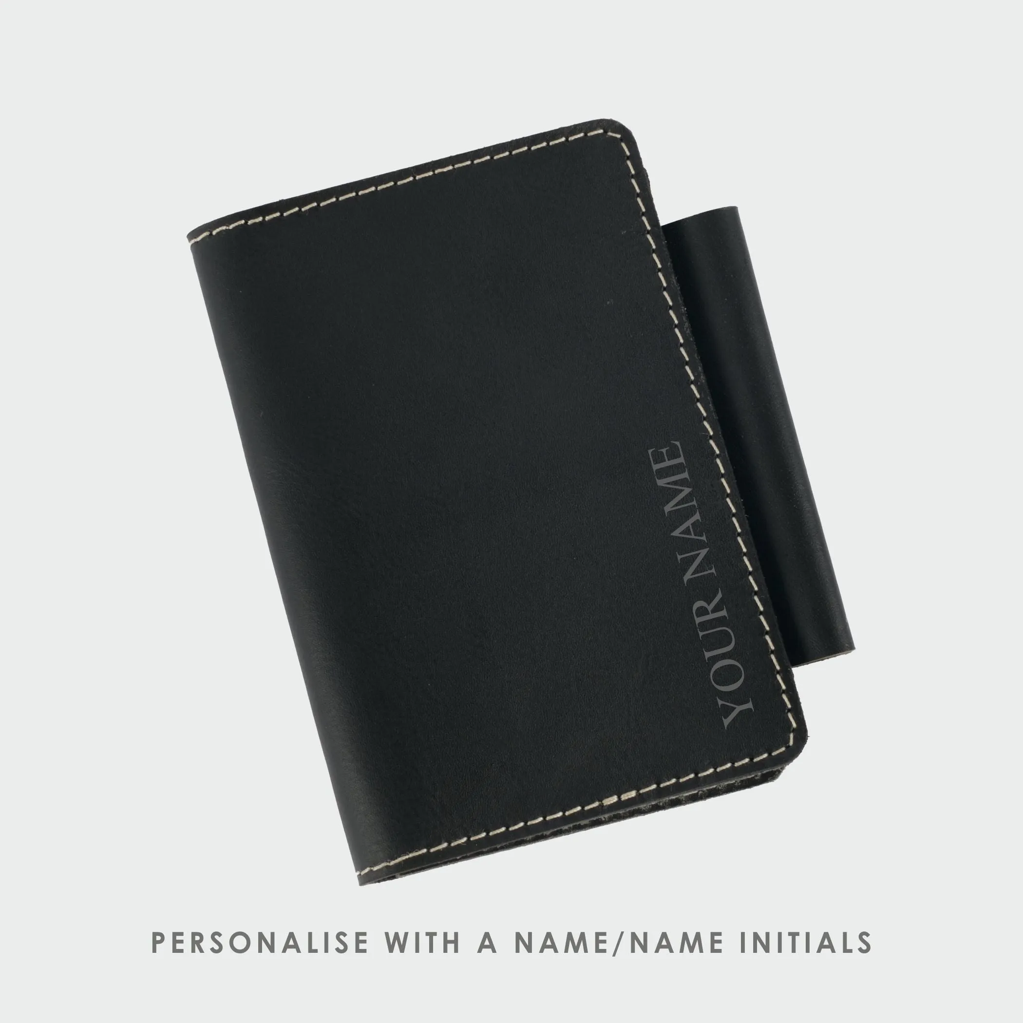 Tan Brown Leather Passport Cover