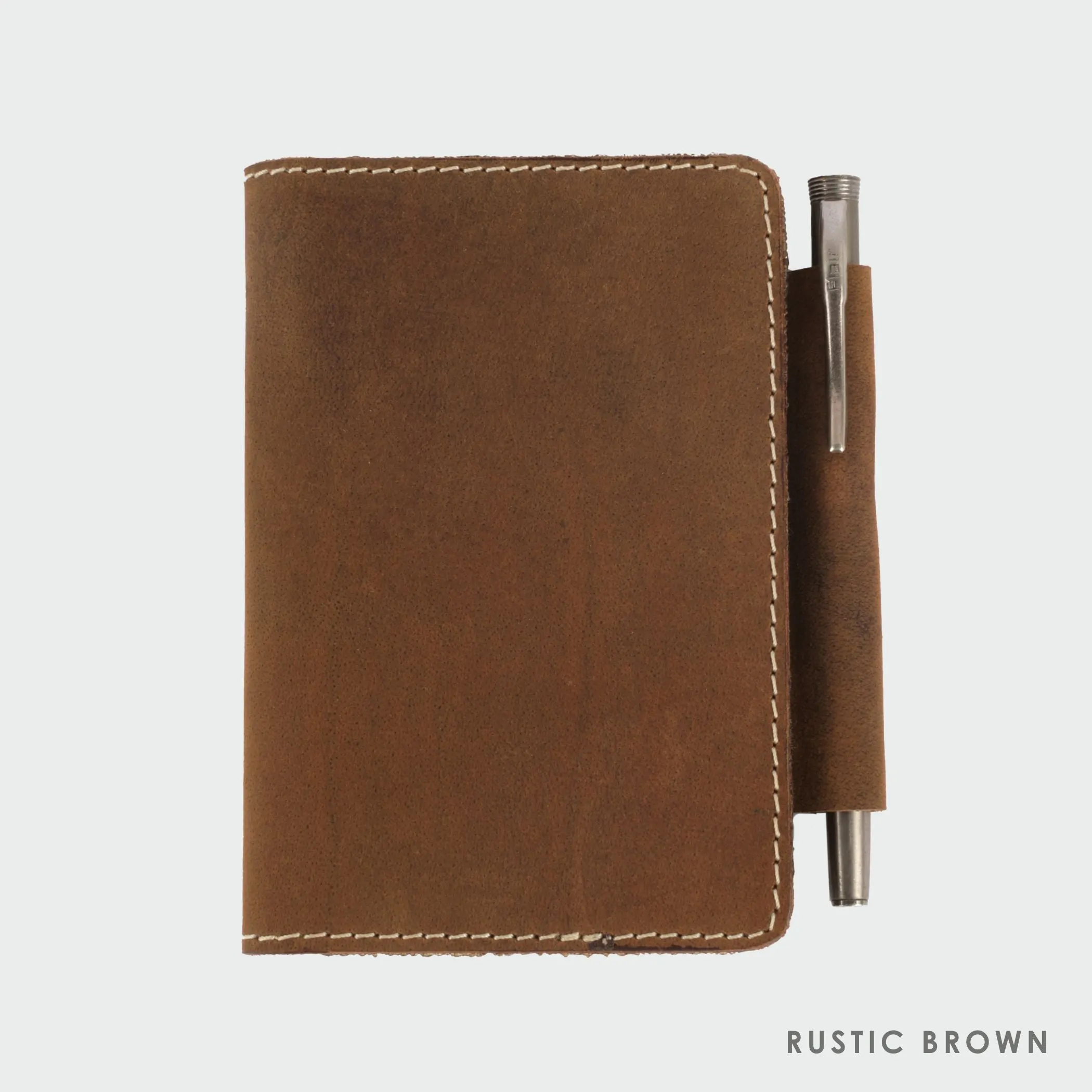 Tan Brown Leather Passport Cover