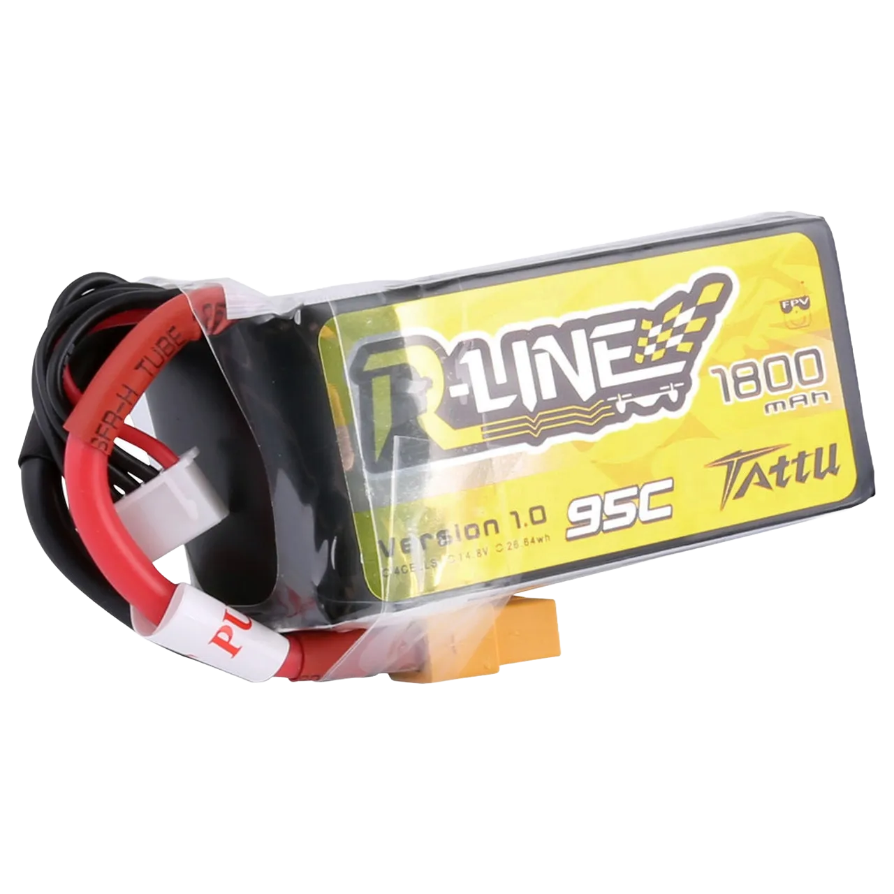 Tattu 1800mah 4S 95C R-Line Lipo Battery with XT60 Plug