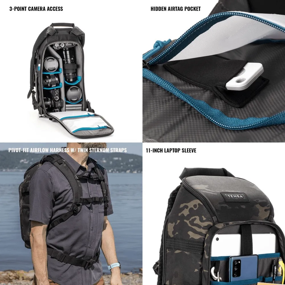 Tenba Axis v2 16L Backpack - MultiCam Black