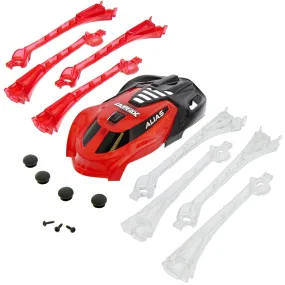 Traxxas LaTrax Alias Quadcopter Red & Black Canopy & LED Lens with Feet & Screws