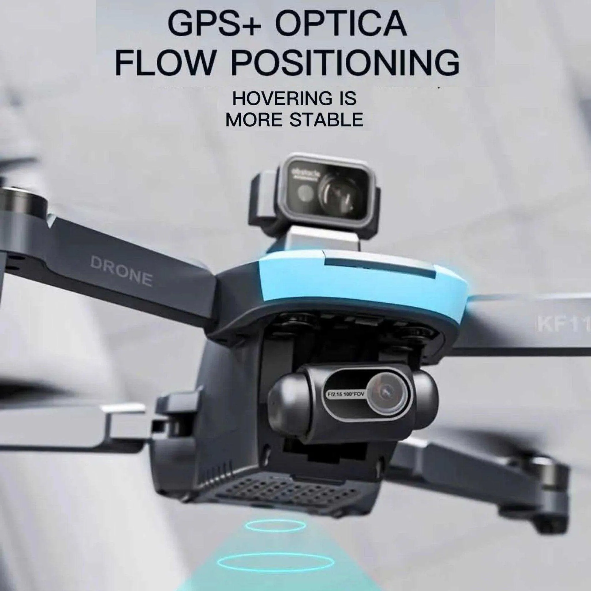 TUTT KF110 Professional 5G MINI Drone Dual 4K Cameras Optical Flow Mechanical   EIS Stabilization 226g Brushless Motor Laser Obstacle Avoidance Follow/Orbit/Waypoint Modes 2* Batteries
