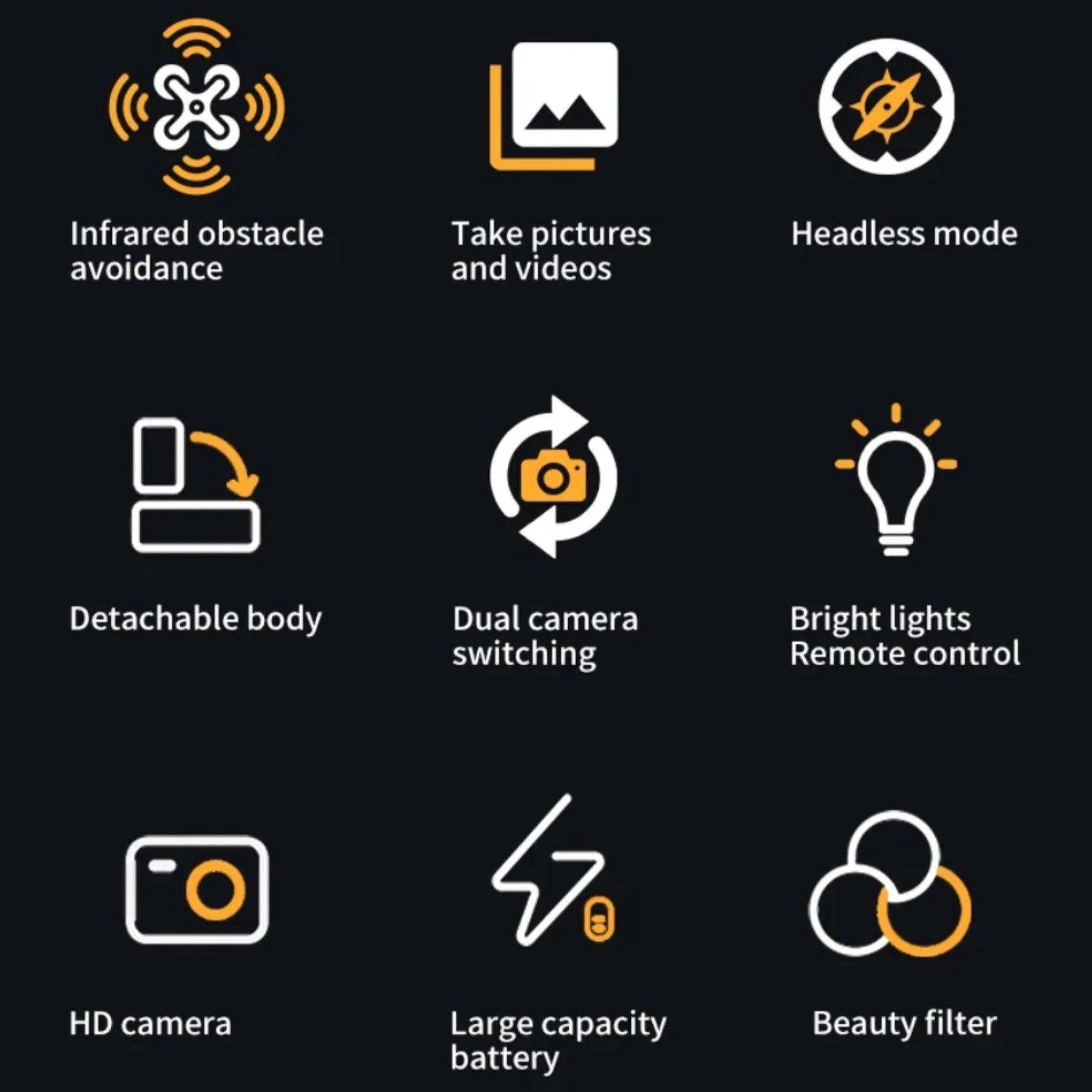 TUTT KF616 4K HD RC Dual Camera Mini Drone 360° Infrared Obstacle Avoidance Photography Quadcopter Drone 2 Batteries