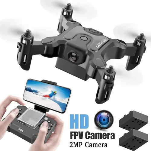 V2 Mini Drone 4K 1080P HD Camera WiFi Fpv Air Pressure Altitude Hold