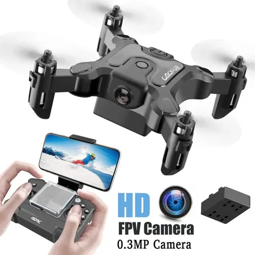 V2 Mini Drone 4K 1080P HD Camera WiFi Fpv Air Pressure Altitude Hold