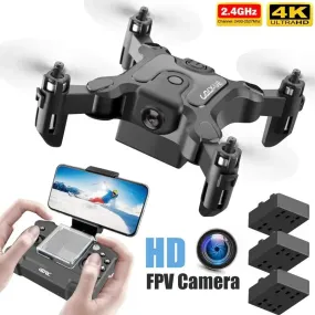 V2 Mini Drone 4K 1080P HD Camera WiFi Fpv Air Pressure Altitude Hold