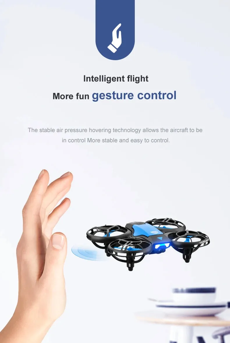 V8 New Mini Drone 4k profession HD 1080P Wide Angle Camera WiFi FPV RC Dron Height Keep Drones Helicopter Kids Toys 4DRC