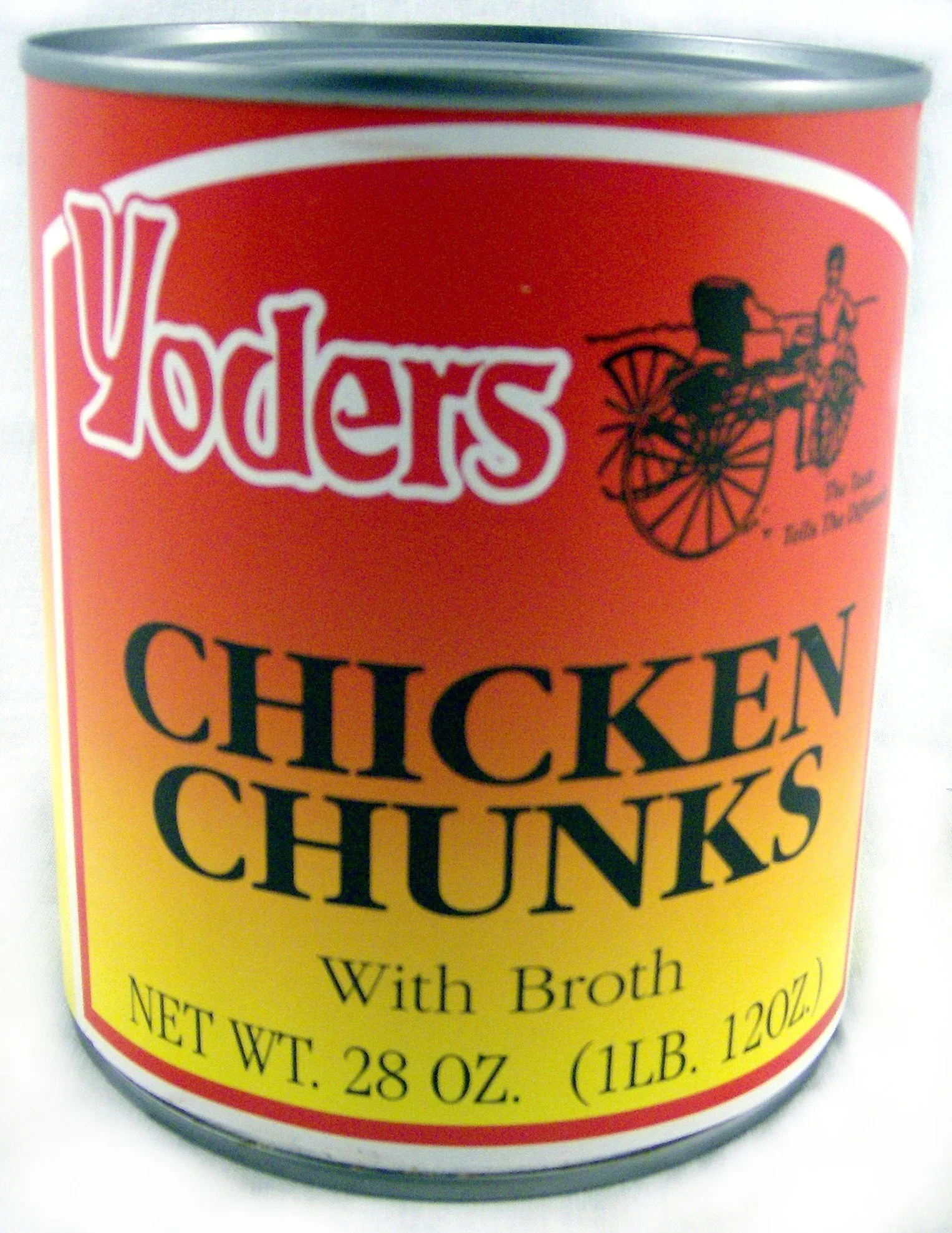 Yoder's Fully Cooked Canned Chicken Chunks Case