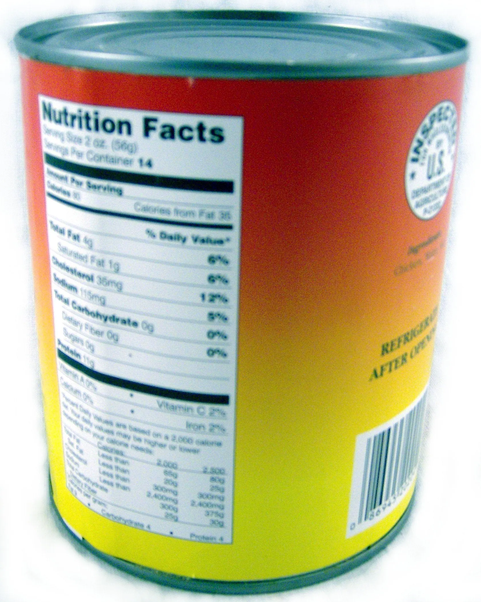 Yoder's Fully Cooked Canned Chicken Chunks Case